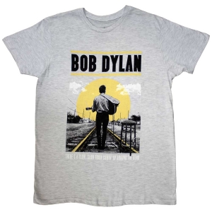 Bob Dylan - Slow Train Uni Grey in the group MERCHANDISE / T-shirt / Pop-Rock at Bengans Skivbutik AB (5543902r)