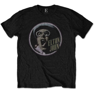 Elton John - Circle Uni Bl  in the group MERCHANDISE / T-shirt / Pop-Rock at Bengans Skivbutik AB (5543911r)