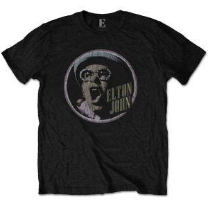 Elton John - Circle Uni Bl in the group MERCHANDISE / T-shirt / Pop-Rock at Bengans Skivbutik AB (5543911r)