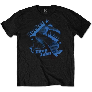 Elton John - Rocketman Jump Uni Bl in the group MERCHANDISE / T-shirt / Pop-Rock at Bengans Skivbutik AB (5543916r)