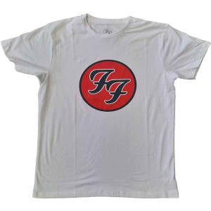 Foo Fighters - Ff Logo Uni Wht in the group MERCHANDISE / T-shirt / Pop-Rock at Bengans Skivbutik AB (5543933r)