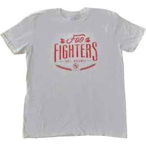 Foo Fighters - 100% Organic Uni Wht in the group MERCHANDISE / T-shirt / Pop-Rock at Bengans Skivbutik AB (5543937r)