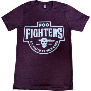 Foo Fighters - Sf Valley Uni Maroon in the group MERCHANDISE / T-shirt / Pop-Rock at Bengans Skivbutik AB (5543978r)