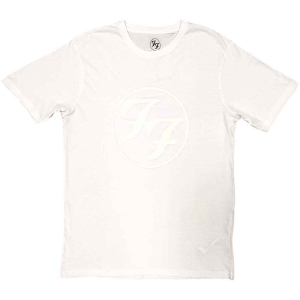 Foo Fighters - Ff Logo Hi-Build Uni Wht in the group MERCHANDISE / T-shirt / Pop-Rock at Bengans Skivbutik AB (5543984r)