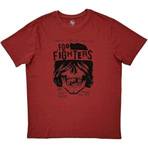 Foo Fighters - Sf Valley Uni Red in the group MERCHANDISE / T-shirt / Pop-Rock at Bengans Skivbutik AB (5543985r)
