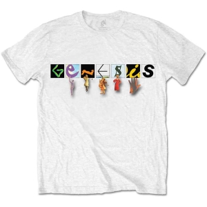 Genesis - Characters Logo Uni Wht 1Xl in the group MERCHANDISE / T-shirt / Pop-Rock at Bengans Skivbutik AB (5543993r)