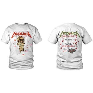 Metallica - One Landmine Uni Wht in the group MERCHANDISE / T-shirt / Hårdrock at Bengans Skivbutik AB (5544774)