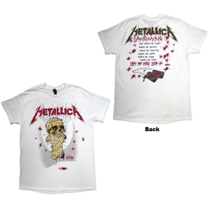 Metallica - One Landmine Uni Wht in the group MERCHANDISE / T-shirt / Heavy Metal at Bengans Skivbutik AB (5544774)
