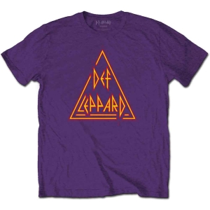 Def Leppard - Classic Triangle Logo Uni Purp in the group MERCHANDISE / T-shirt / Heavy Metal at Bengans Skivbutik AB (5544812r)