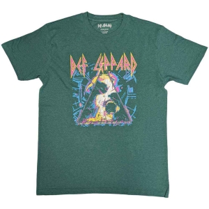 Def Leppard - Hysteria Album Art Uni Green in the group MERCHANDISE / T-shirt / Heavy Metal at Bengans Skivbutik AB (5544815r)