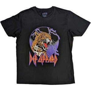 Def Leppard - Lightning Leopard Uni Bl in the group MERCHANDISE / T-shirt / Heavy Metal at Bengans Skivbutik AB (5544820r)