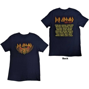 Def Leppard - Rock Of Ages Tour 2019 Navy in the group MERCHANDISE / T-shirt / Heavy Metal at Bengans Skivbutik AB (5544828r)
