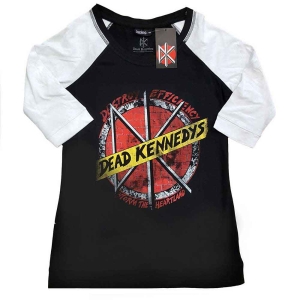 Dead Kennedys - Destroy Lady Bl/Wht Raglan:1Xs in the group MERCHANDISE / T-shirt / Punk at Bengans Skivbutik AB (5544831r)