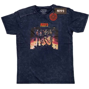 Kiss - Destroyer Snow Wash Uni Navy  in the group MERCHANDISE / T-shirt / Hårdrock at Bengans Skivbutik AB (5544841r)