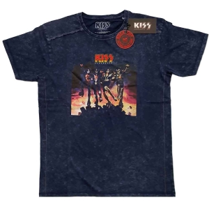 Kiss - Destroyer Snow Wash Uni Navy in the group MERCHANDISE / T-shirt / Heavy Metal at Bengans Skivbutik AB (5544841r)