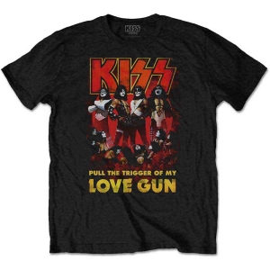 Kiss - Love Gun Glow Uni Bl  in the group MERCHANDISE / T-shirt / Hårdrock at Bengans Skivbutik AB (5544857r)