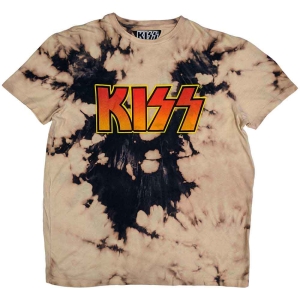 Kiss - Classic Logo Uni Bl/Tan Dip-Dye  in the group MERCHANDISE / T-shirt / Hårdrock at Bengans Skivbutik AB (5544881r)