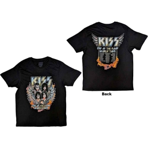Kiss - End Of The Road Wings Uni Bl in the group MERCHANDISE / T-shirt / Heavy Metal at Bengans Skivbutik AB (5544894r)