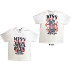 Kiss - End Of The Road Band Playing Uni Wht  in the group MERCHANDISE / T-shirt / Hårdrock at Bengans Skivbutik AB (5544897r)