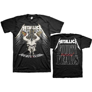 Metallica - 40Th Anniversary Forty Years Uni Bl in the group MERCHANDISE / T-shirt / Heavy Metal at Bengans Skivbutik AB (5544928r)