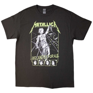 Metallica - Justice Faces Uni Char  in the group MERCHANDISE / T-shirt / Hårdrock at Bengans Skivbutik AB (5544935r)