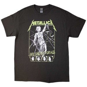 Metallica - Justice Faces Uni Char in the group MERCHANDISE / T-shirt / Heavy Metal at Bengans Skivbutik AB (5544935r)