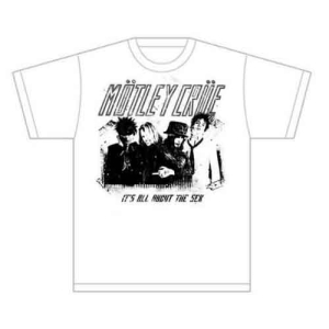 Motley Crue - Stencil Uni Wht  in the group MERCHANDISE / T-shirt / Hårdrock at Bengans Skivbutik AB (5544954r)