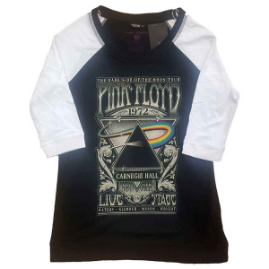 Pink Floyd - Carnegie Hall Poster Lady Raglan in the group MERCHANDISE / T-shirt / Pop-Rock at Bengans Skivbutik AB (5545569r)