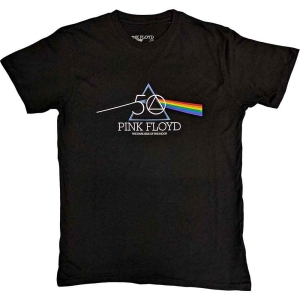 Pink Floyd - 50Th Prism Logo Uni Bl in the group MERCHANDISE / T-shirt / Pop-Rock at Bengans Skivbutik AB (5545619r)