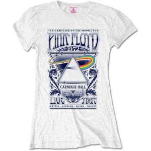 Pink Floyd - Packaged Carnegie Hall Poster Lady Wht in the group MERCHANDISE / T-shirt / Pop-Rock at Bengans Skivbutik AB (5545657r)