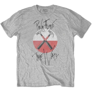 Pink Floyd - The Wall Faded Hammers Logo Uni Grey  in the group MERCHANDISE / T-shirt / Pop-Rock at Bengans Skivbutik AB (5545671r)