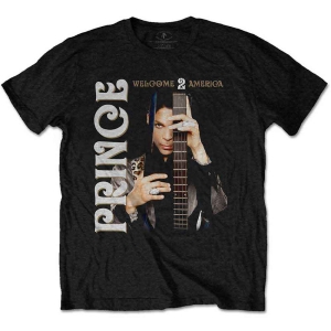 Prince - Welcome 2 America Uni Bl in the group MERCHANDISE / T-shirt / Pop-Rock at Bengans Skivbutik AB (5545867r)