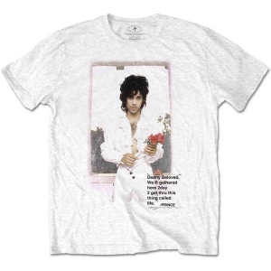 Prince - Beautiful Photo Uni Wht  in the group MERCHANDISE / T-shirt / Pop-Rock at Bengans Skivbutik AB (5545873r)