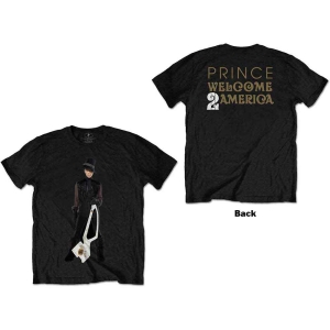 Prince - W2a White Guitar Uni Bl  in the group MERCHANDISE / T-shirt / Pop-Rock at Bengans Skivbutik AB (5545874r)