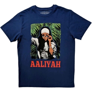 Aaliyah - Aaliyah Foliage Uni Denim in the group MERCHANDISE / T-shirt / Hip Hop-Rap at Bengans Skivbutik AB (5546025r)