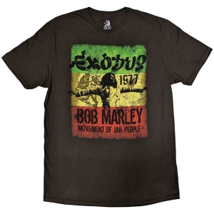 Bob Marley - Movement Uni Brown in the group MERCHANDISE / T-shirt / Reggae at Bengans Skivbutik AB (5546028r)