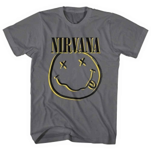 Nirvana - Inverse Happy Face Uni Char in the group MERCHANDISE / T-shirt / Pop-Rock at Bengans Skivbutik AB (5546477r)