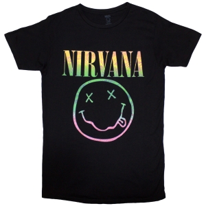 Nirvana - Sorbet Ray Happy Face Lady Bl in the group MERCHANDISE / T-shirt / Pop-Rock at Bengans Skivbutik AB (5546486r)