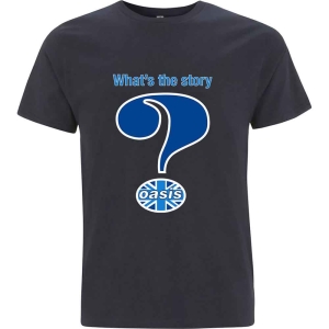 Oasis - Question Mark Uni Navy  in the group MERCHANDISE / T-shirt / Pop-Rock at Bengans Skivbutik AB (5546502r)