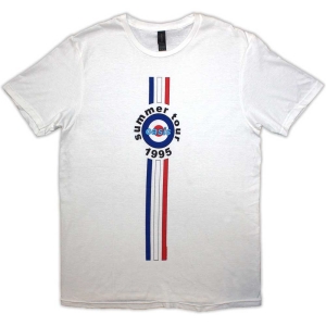 Oasis - Stripes '95 Uni Wht in the group MERCHANDISE / T-shirt / Pop-Rock at Bengans Skivbutik AB (5546503r)