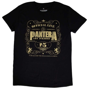 Pantera - 101 Proof Uni Bl in the group MERCHANDISE / T-shirt / Heavy Metal at Bengans Skivbutik AB (5546637r)