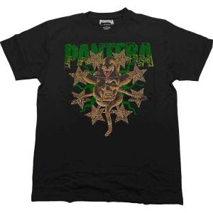 Pantera - Skull And Snake Diamante Uni Bl in the group MERCHANDISE / T-shirt / Heavy Metal at Bengans Skivbutik AB (5546649r)