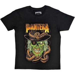 Pantera - Snake & Skull Uni Bl  in the group MERCHANDISE / T-shirt / Hårdrock at Bengans Skivbutik AB (5546650r)