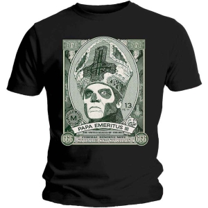 Ghost - Papa Cash Uni Bl in the group MERCHANDISE / T-shirt / Heavy Metal at Bengans Skivbutik AB (5546781r)