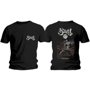 Ghost - Dance Macabre Cover & Logo Uni Bl in the group MERCHANDISE / T-shirt / Heavy Metal at Bengans Skivbutik AB (5546785r)