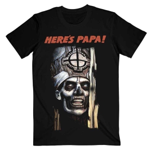 Ghost - Here's Papa Fp Uni Bl  in the group MERCHANDISE / T-shirt / Hårdrock at Bengans Skivbutik AB (5546787r)