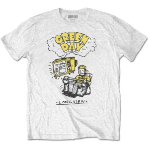 Green Day - Longview Doodle Uni Wht in the group MERCHANDISE / T-shirt / Punk at Bengans Skivbutik AB (5547154r)