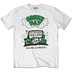 Green Day - Welcome To Paradise Uni Wht  in the group MERCHANDISE / T-shirt / Punk at Bengans Skivbutik AB (5547161r)