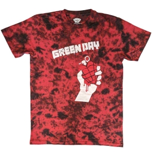 Green Day - American Idiot Uni Red Dip-Dye in the group MERCHANDISE / T-shirt / Punk at Bengans Skivbutik AB (5547169r)