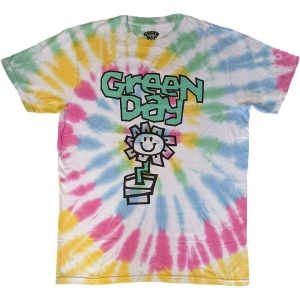 Green Day - Flower Pot Uni Wht Dip-Dye in the group MERCHANDISE / T-shirt / Punk at Bengans Skivbutik AB (5547170r)